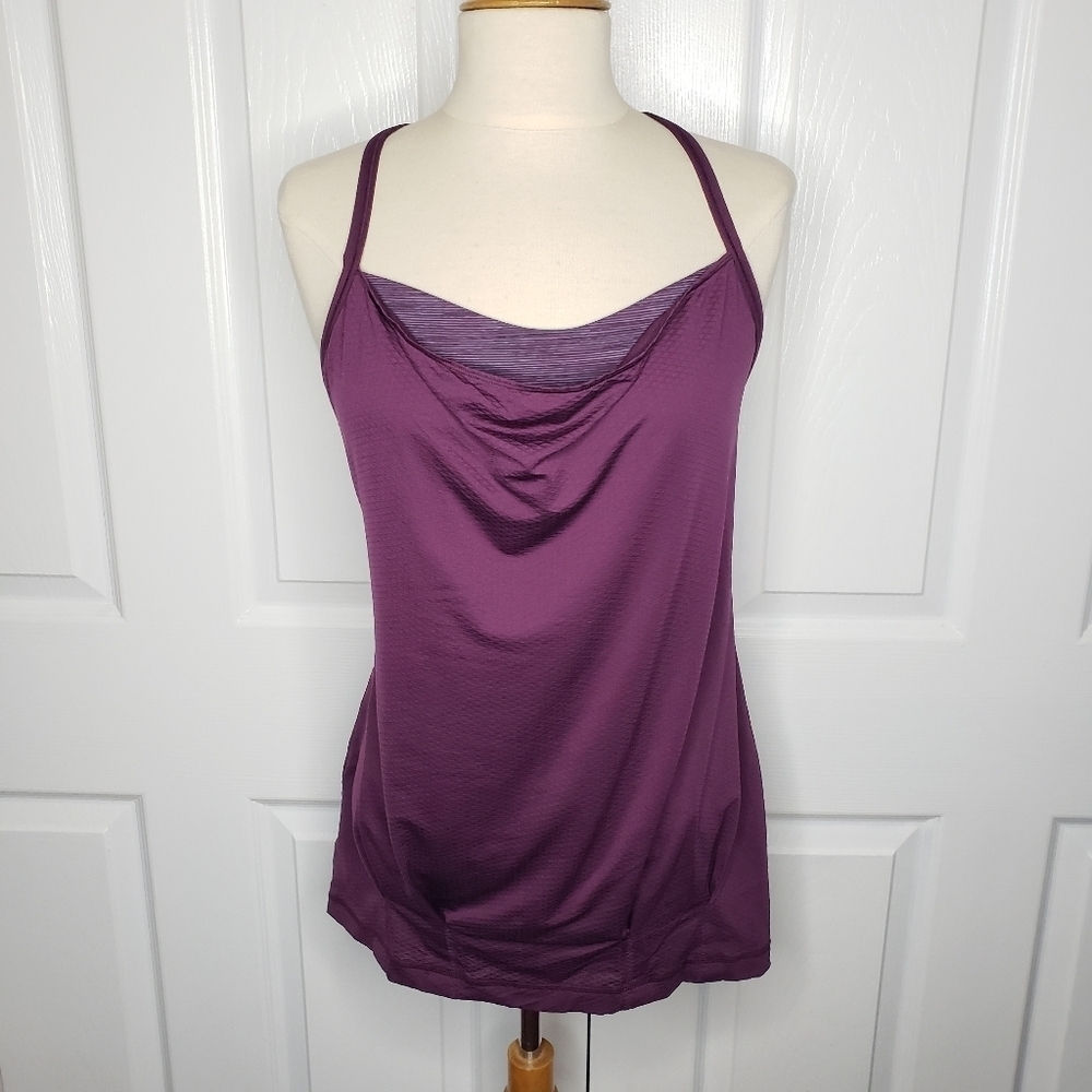 Lululemon C.Y.B. Tank in Wee Are From Space September Plum purple Built in Bra